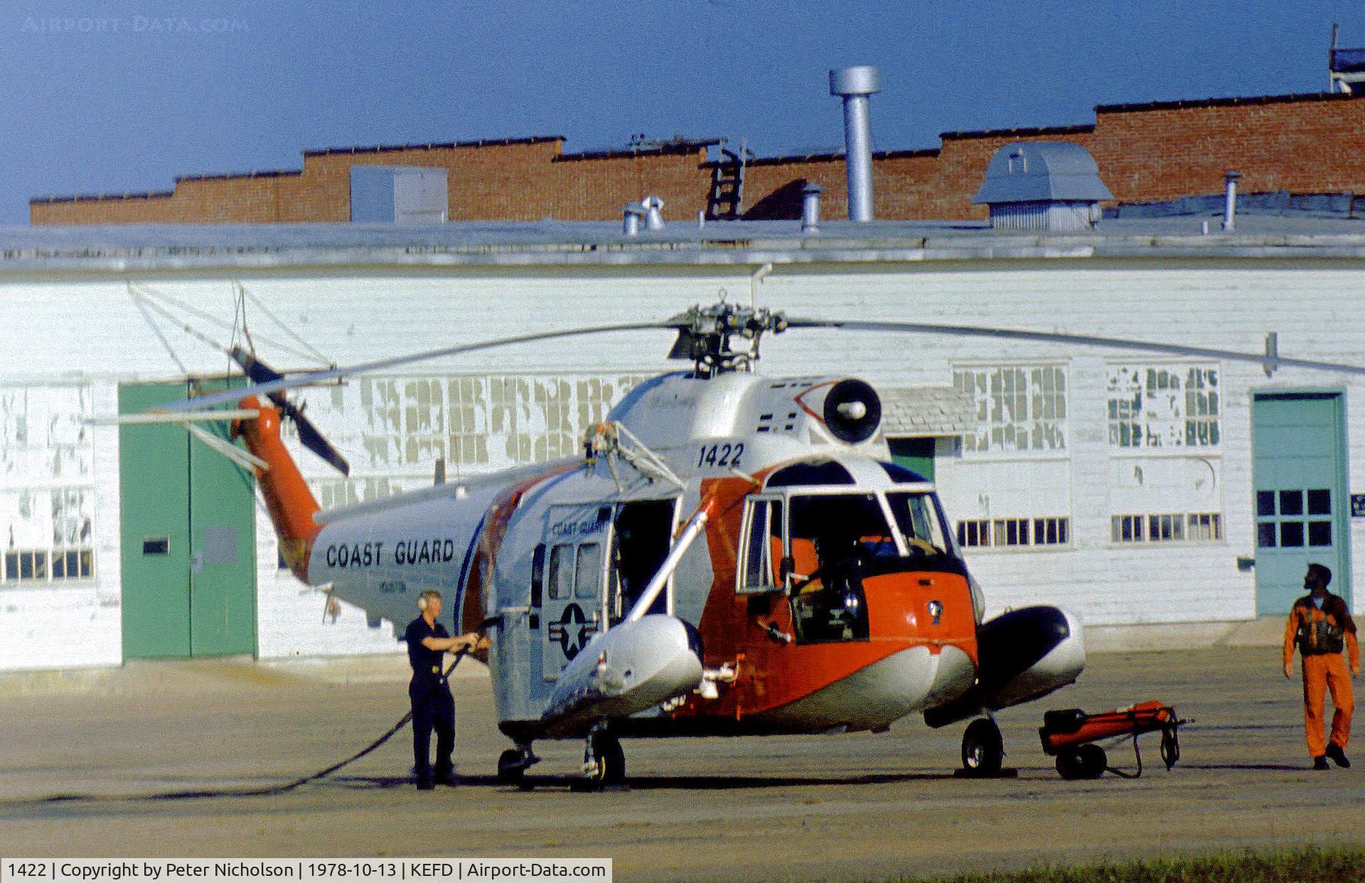 1422, Sikorsky HH-52A Sea Guard C/N 62.110, United States Coast Guard HH-52A Sea Guardian as seen at Ellington Air Force Base, Texas in October 1978.
