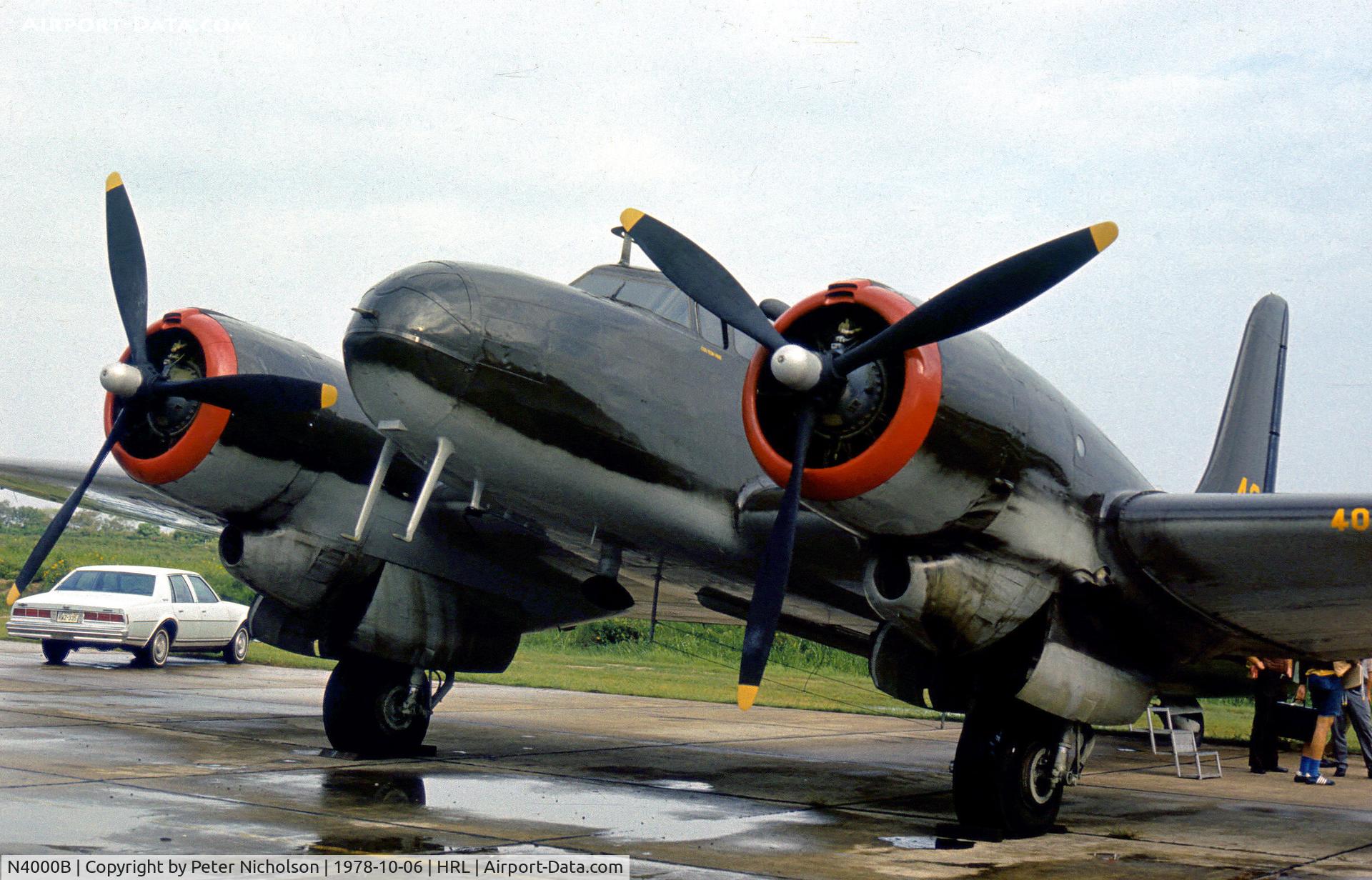 N4000B, 1940 Douglas B-23 Dragon C/N 2743, This B-23 Dragon USAAF serial 39-0057 was operating with the then Confederate Air Force at their 1978 Airshow at Harlingen