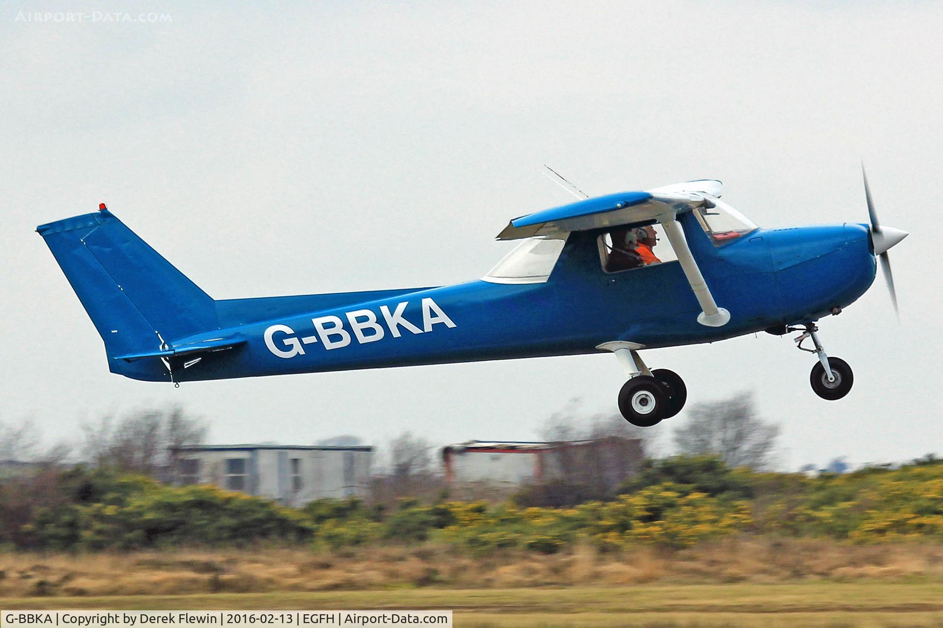 G-BBKA, 1973 Reims F150L C/N 1029, Reims F150l, Cambrian Flying Club, seen departing runway 04 for circuits.