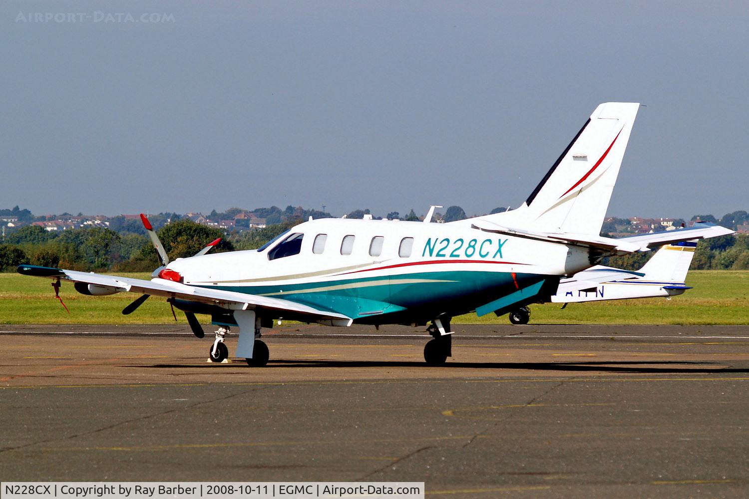 N228CX, Socata TBM-700A C/N 84, N228CX   Socata TBM700A [84] Southend~G 11/10/2008. Change of scheme has since been written off in 2011.