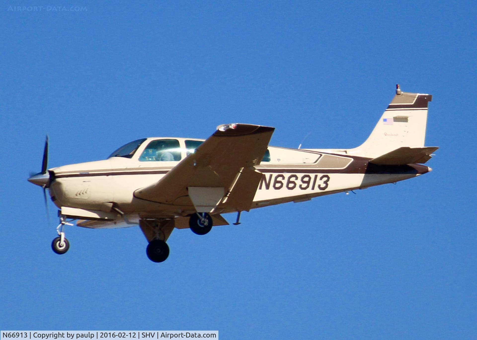 N66913, 1979 Beech A36 Bonanza 36 C/N E-1631, At Shreveport Regional.