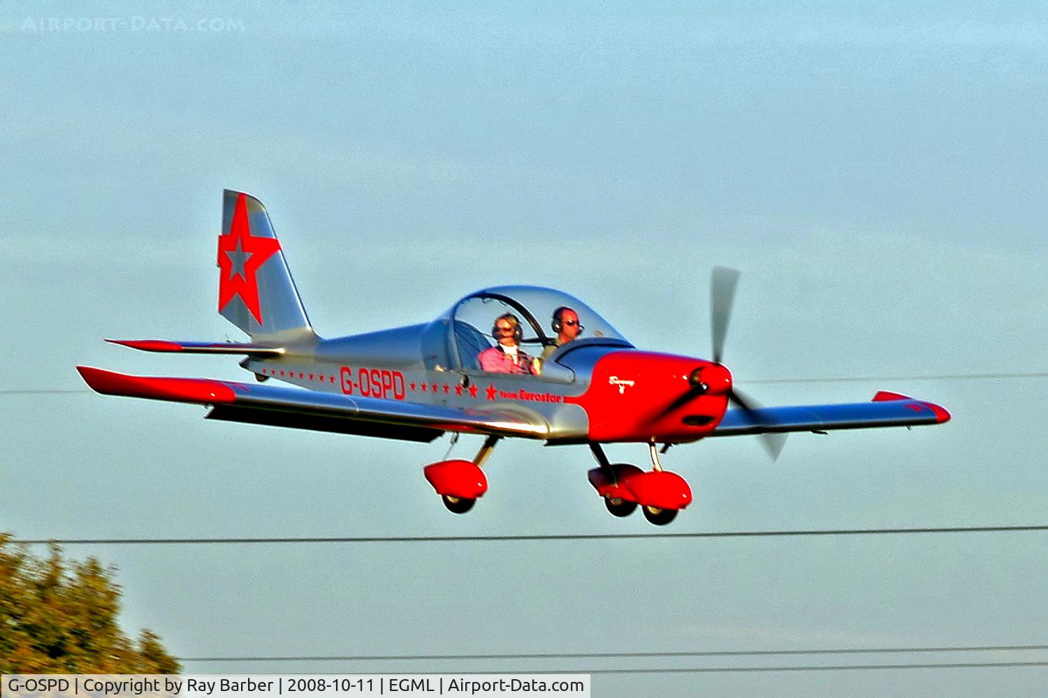 G-OSPD, 2003 Cosmik EV-97 TeamEurostar UK C/N 1708, Evektor EV-97 TeamEuroStar UK [2003-1708] Damyns Hall, Essex~G 11/10/2008