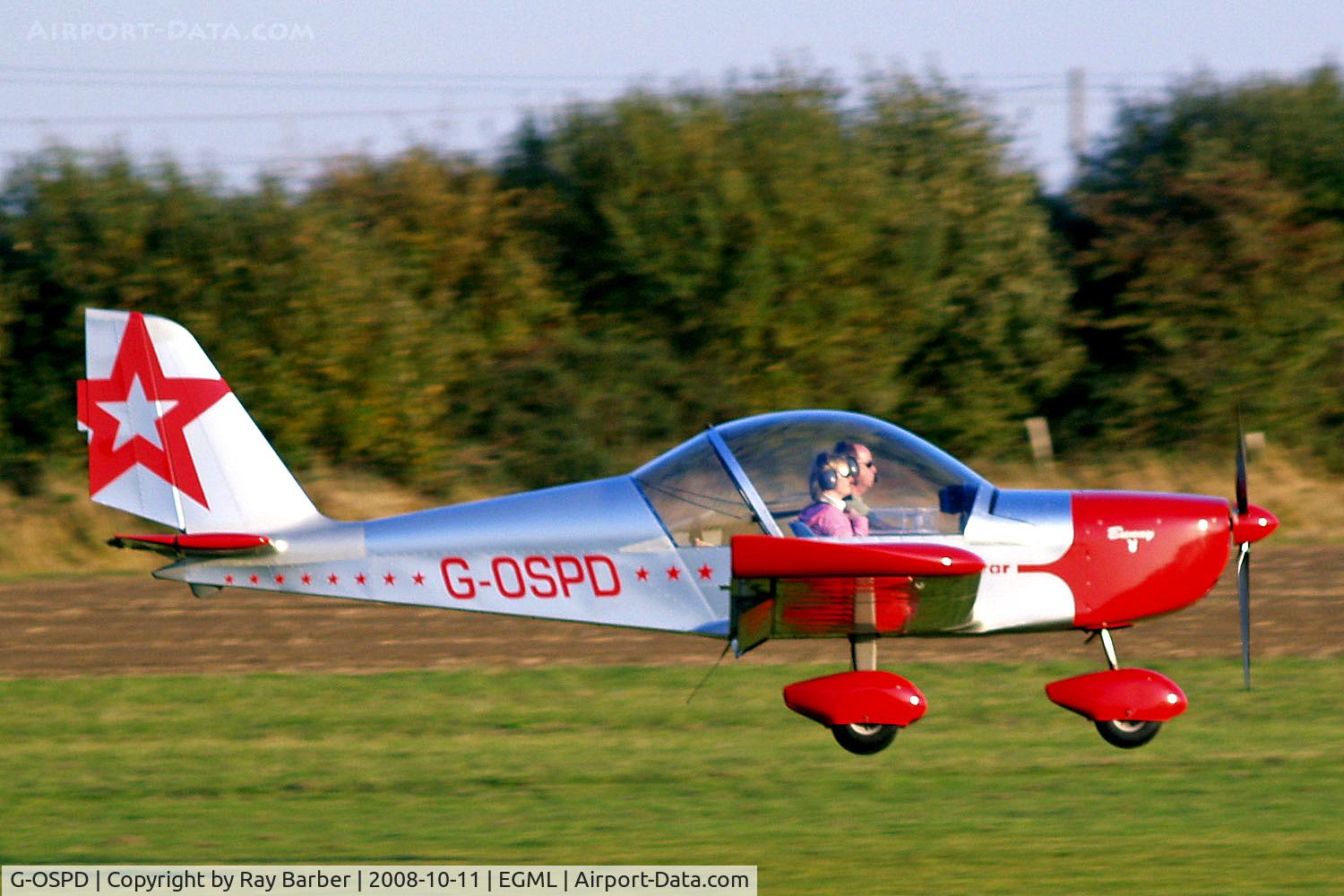 G-OSPD, 2003 Cosmik EV-97 TeamEurostar UK C/N 1708, Evektor EV-97 TeamEuroStar UK [2003-1708] Damyns Hall, Essex~G 11/10/2008