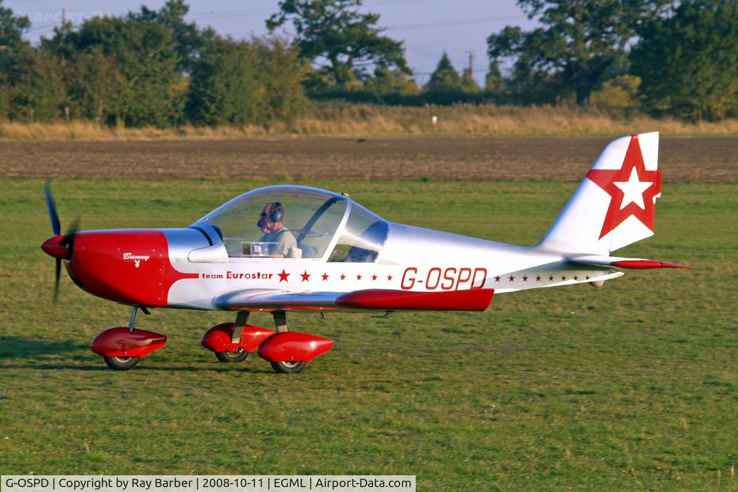G-OSPD, 2003 Cosmik EV-97 TeamEurostar UK C/N 1708, Evektor EV-97 TeamEuroStar UK [2003-1708] Damyns Hall, Essex~G 11/10/2008