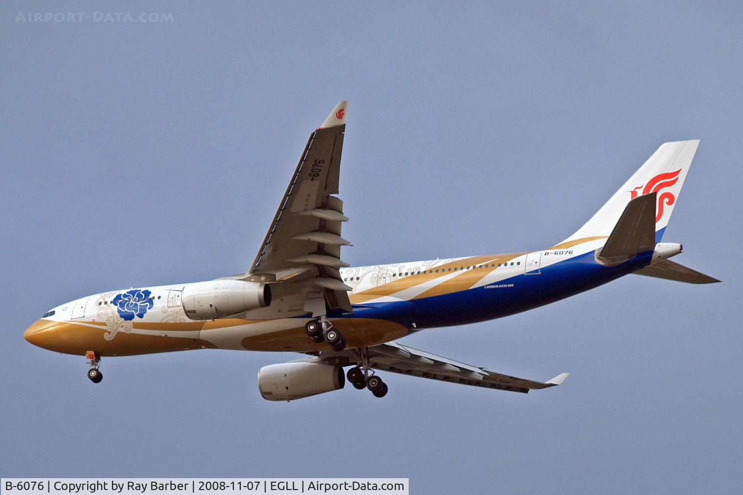 B-6076, 2006 Airbus A330-243 C/N 797, Airbus A330-243 [797] (Air China) Home~G 07/11/2008. On approach 27R.
