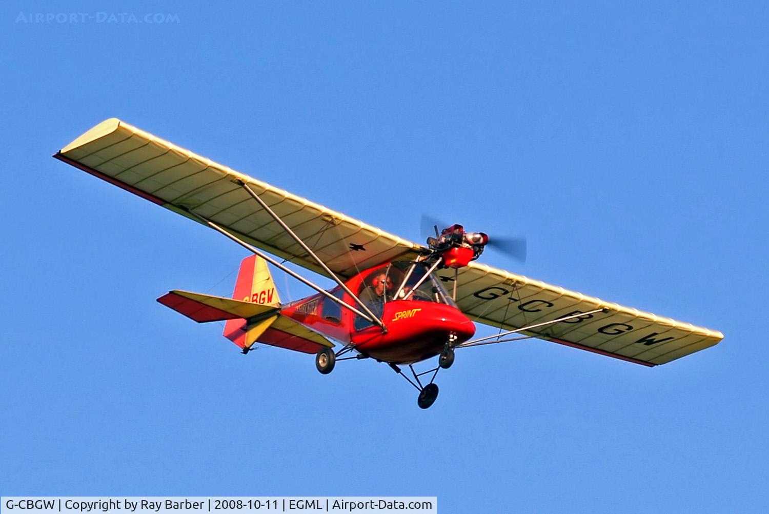 G-CBGW, 2002 Thruster T600N 450 C/N 0121-T600N-058, Thruster Sprint T600N [0121-T600-058] Damyns Hall, Essex~G 11/10/2008