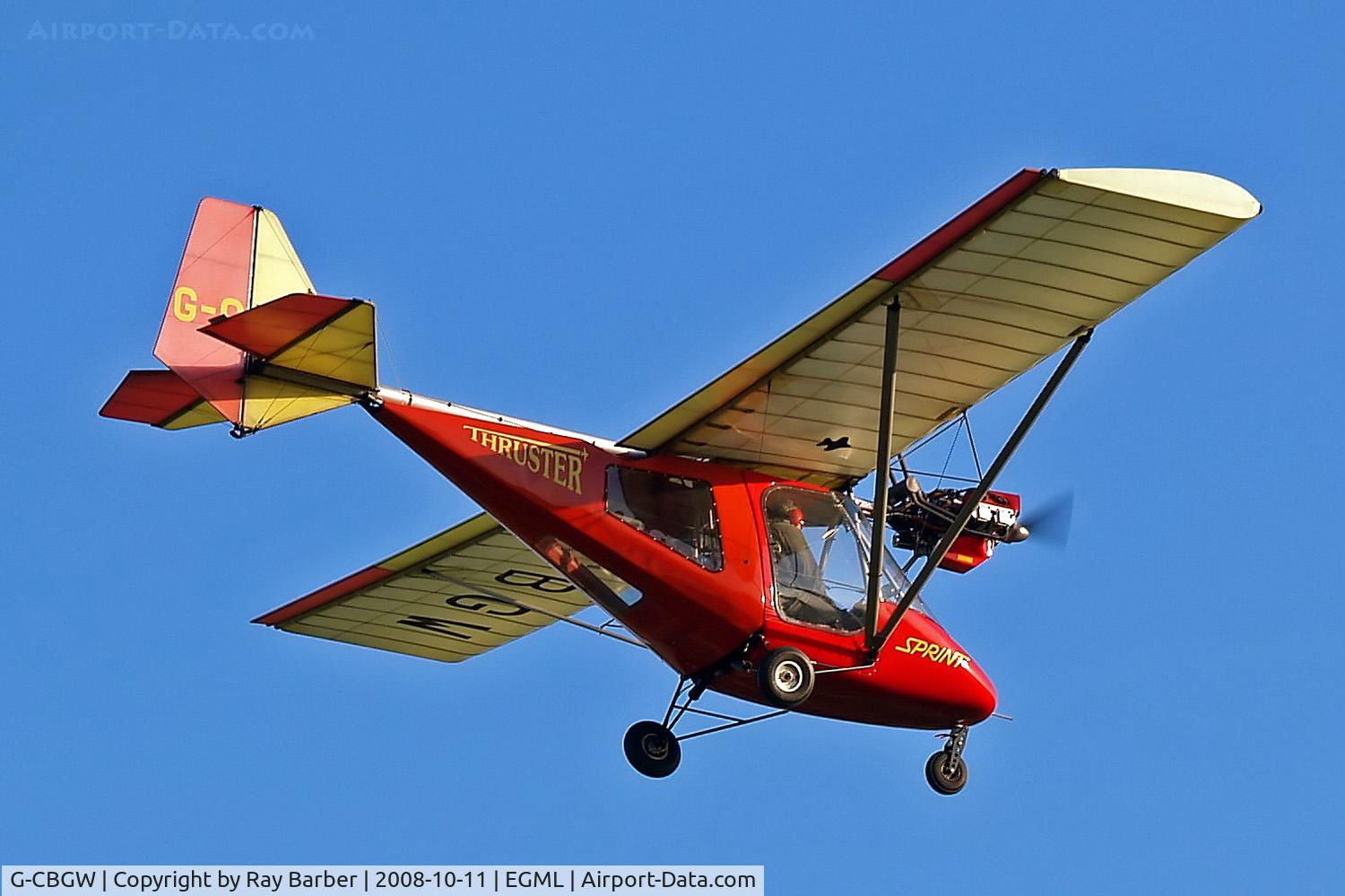 G-CBGW, 2002 Thruster T600N 450 C/N 0121-T600N-058, Thruster Sprint T600N [0121-T600-058] Damyns Hall, Essex~G 11/10/2008