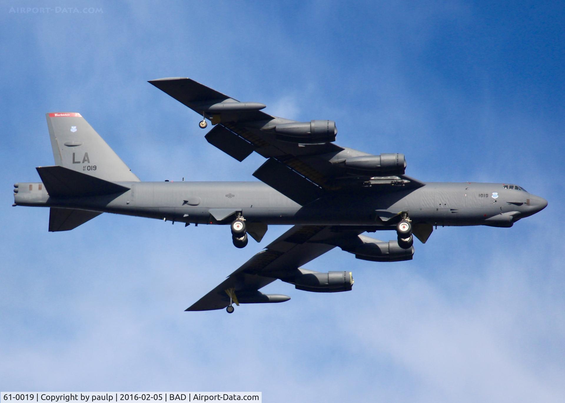 61-0019, 1961 Boeing B-52H Stratofortress C/N 464446, At Barksdale Air Force Base.
