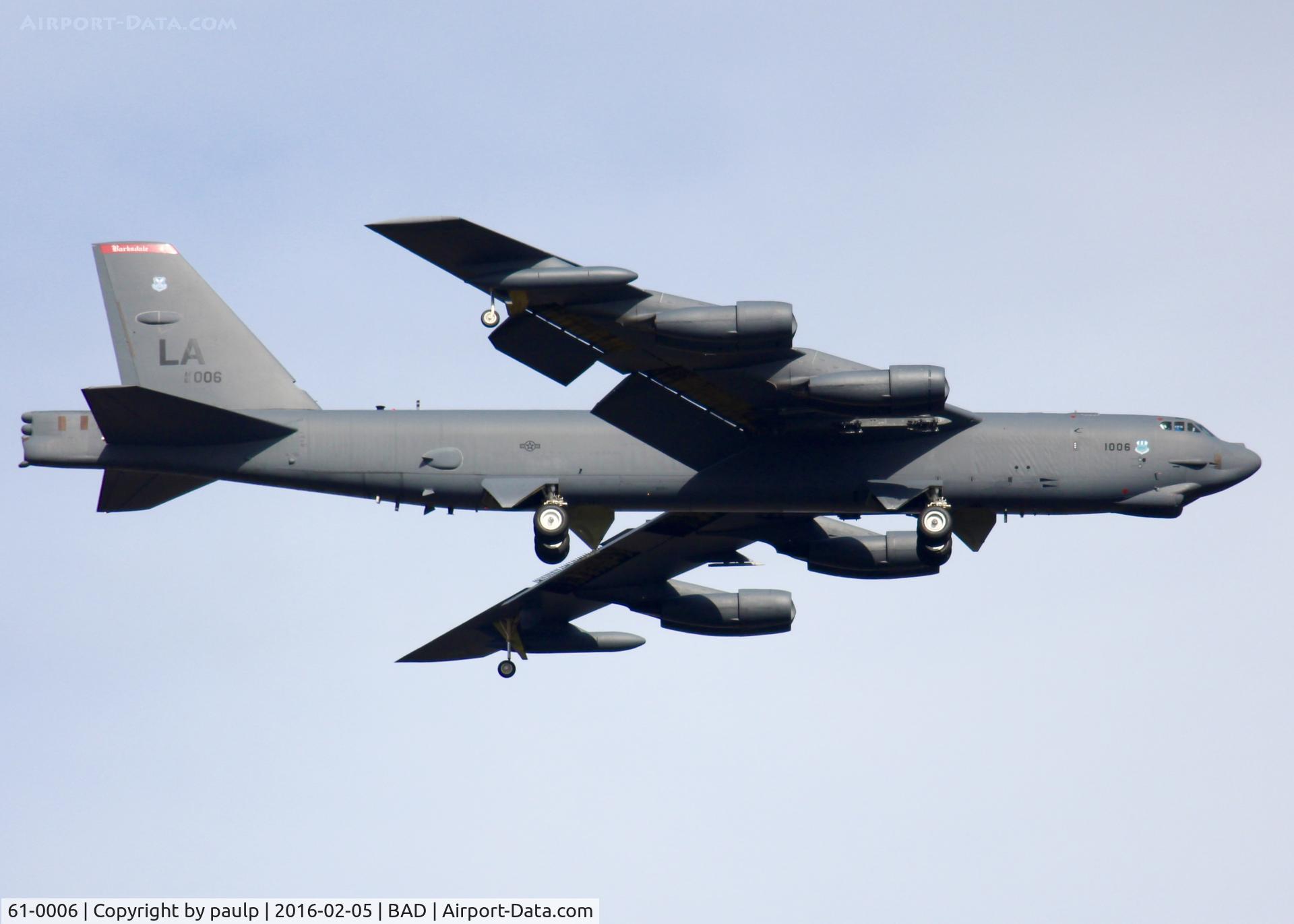 61-0006, 1961 Boeing B-52H Stratofortress C/N 464433, At Barksdale Air Force Base.