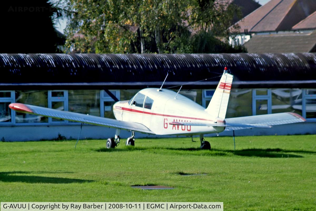 G-AVUU, 1968 Piper PA-28-140 Cherokee C/N 28-24100, Piper PA-28-140 Cherokee [28-24100] Southend~G 11/10/2008