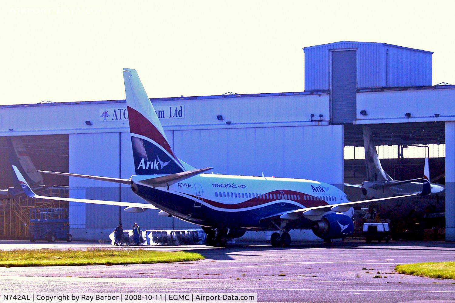 N742AL, 2001 Boeing 737-76N C/N 30830, Boeing 737-76N [30830] (Arik Air) Southend~G 11/10/2008