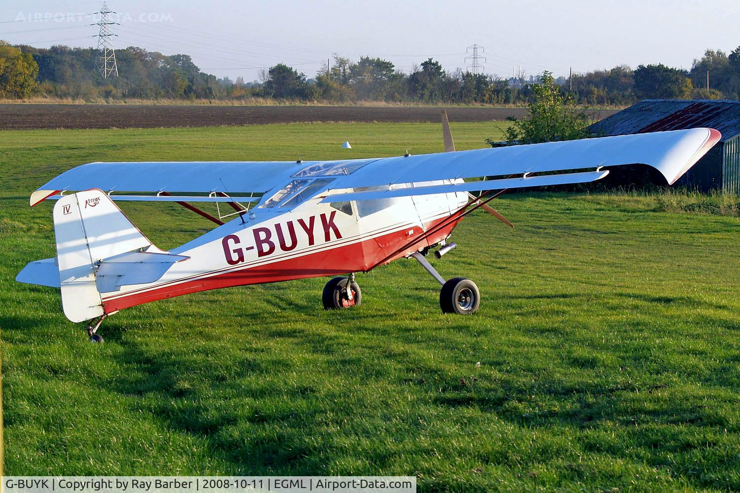 G-BUYK, 1994 Denney Kitfox Mk4 C/N PFA 172A-12214, Denny Kitfox Mk.4 [PFA 172A-12214] Damyns Hall, Essex~G 11/10/2008
