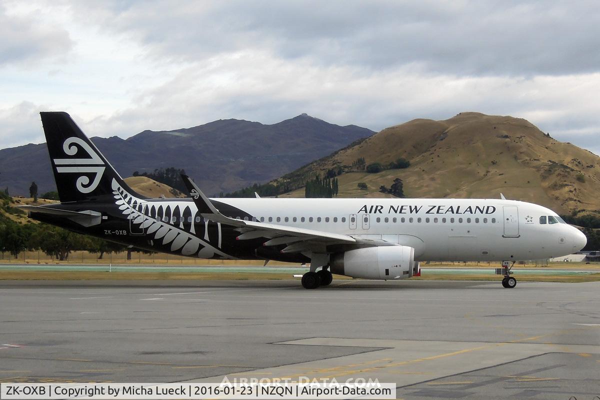 ZK-OXB, 2013 Airbus A320-232 C/N 5682, At Queenstown