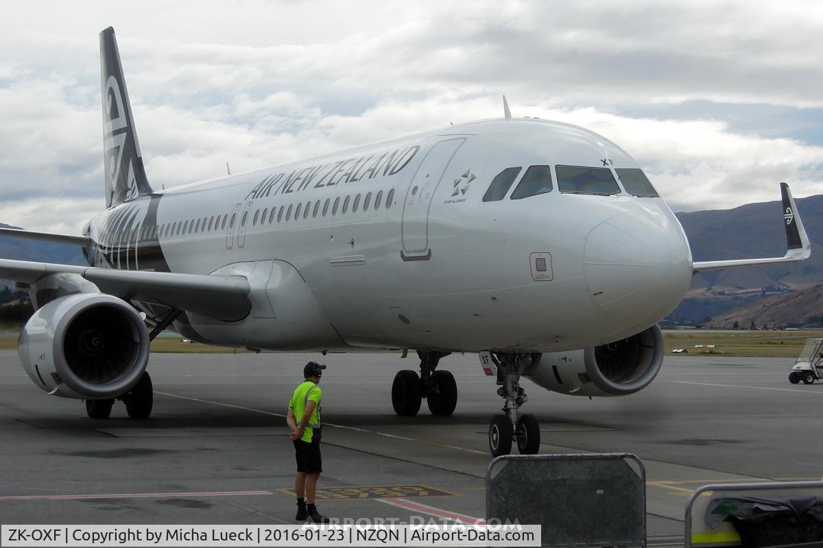 ZK-OXF, 2014 Airbus A320-232 C/N 6182, At Queenstown