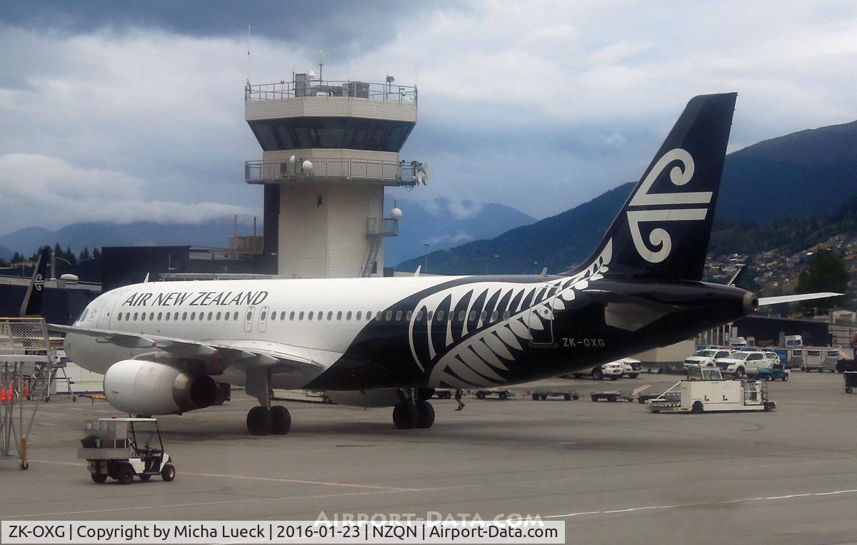 ZK-OXG, 2015 Airbus A320-232 C/N 6460, At Queenstown