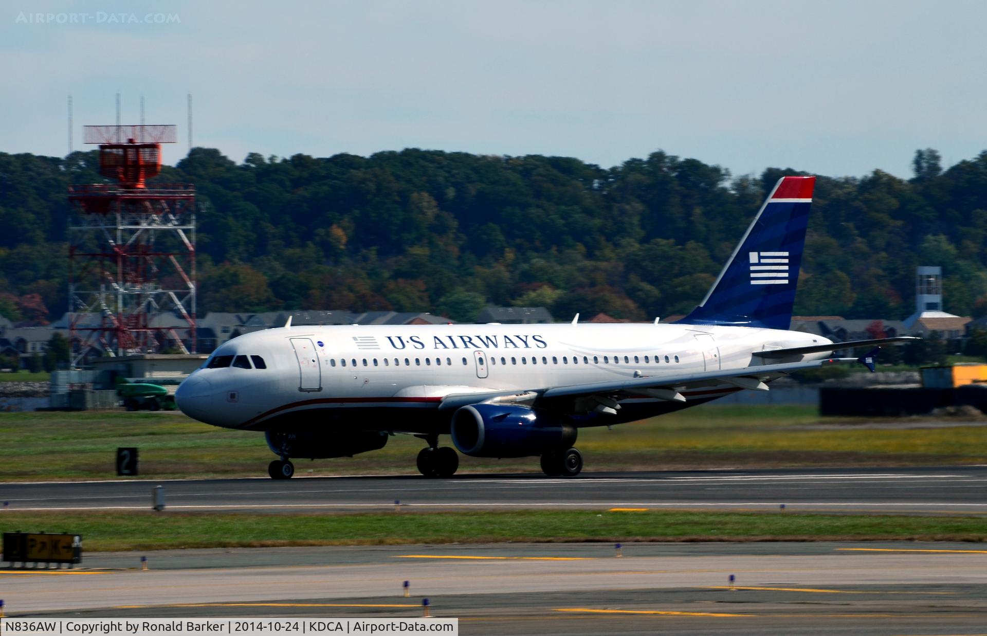 N836AW, 2005 Airbus A319-132 C/N 2570, Takeoff National