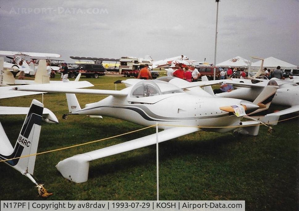 N17PF, 1990 QAC Quickie Q200 C/N 2, Took this picture at Oshkosh in 1993