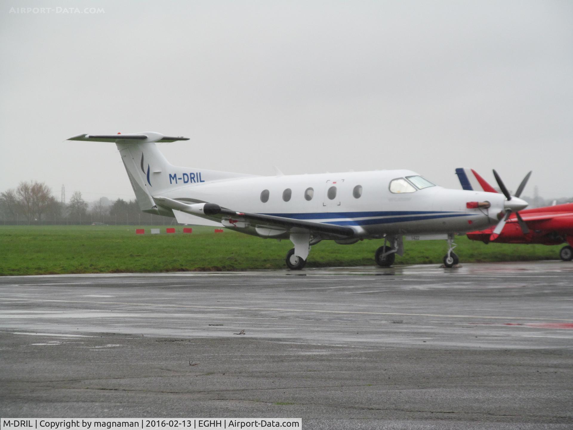M-DRIL, 2013 Pilatus PC-12/47E C/N 1422, At hurn outside Pilatus hangar