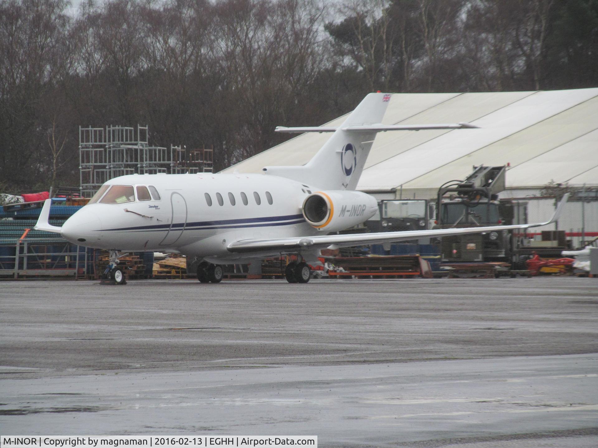 M-INOR, 2008 Hawker Beechcraft 900XP C/N HA-0059, at back end of hurn