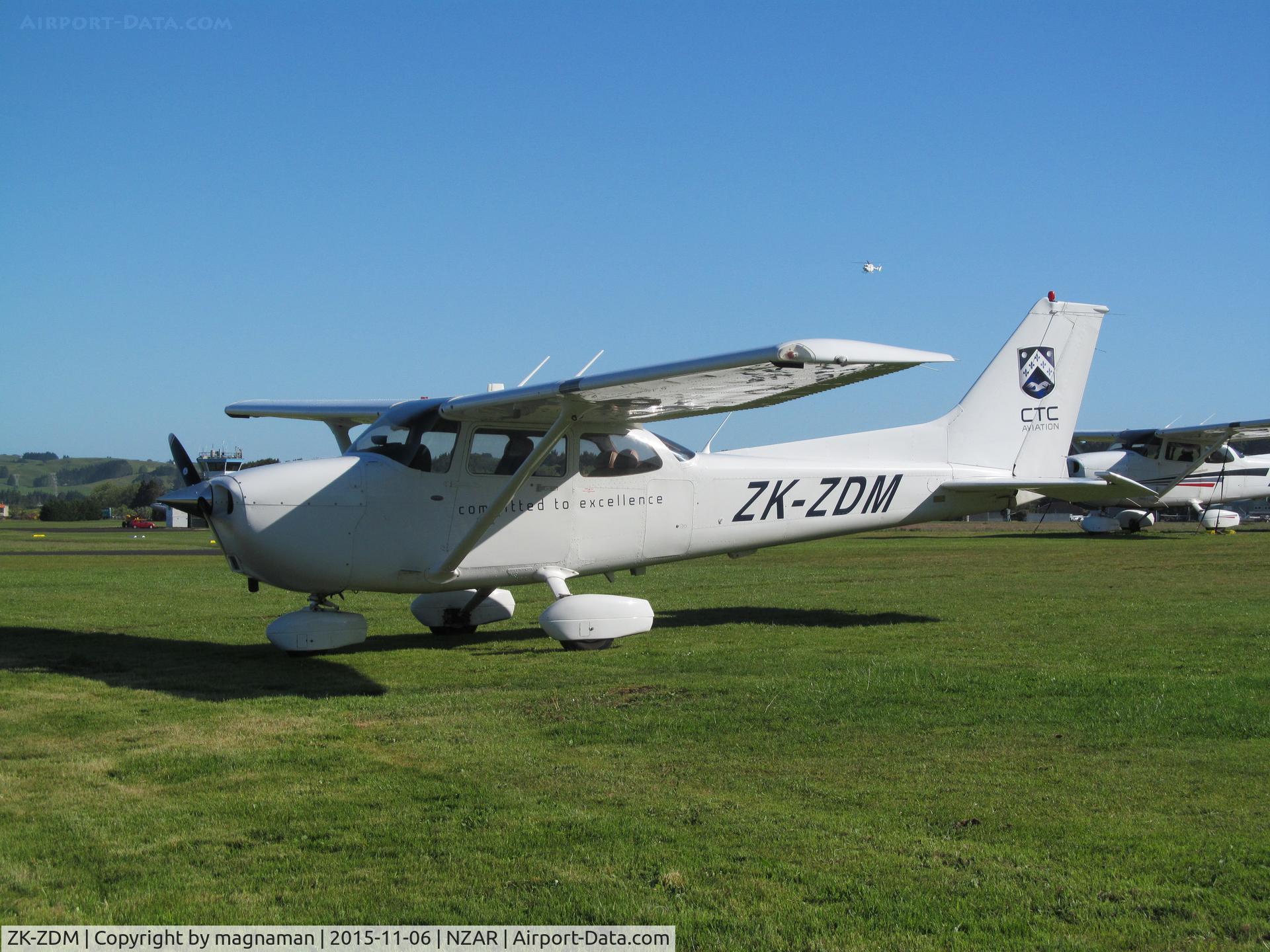 ZK-ZDM, 2007 Cessna 172S C/N 172S10445, At Ardmore in spring sun