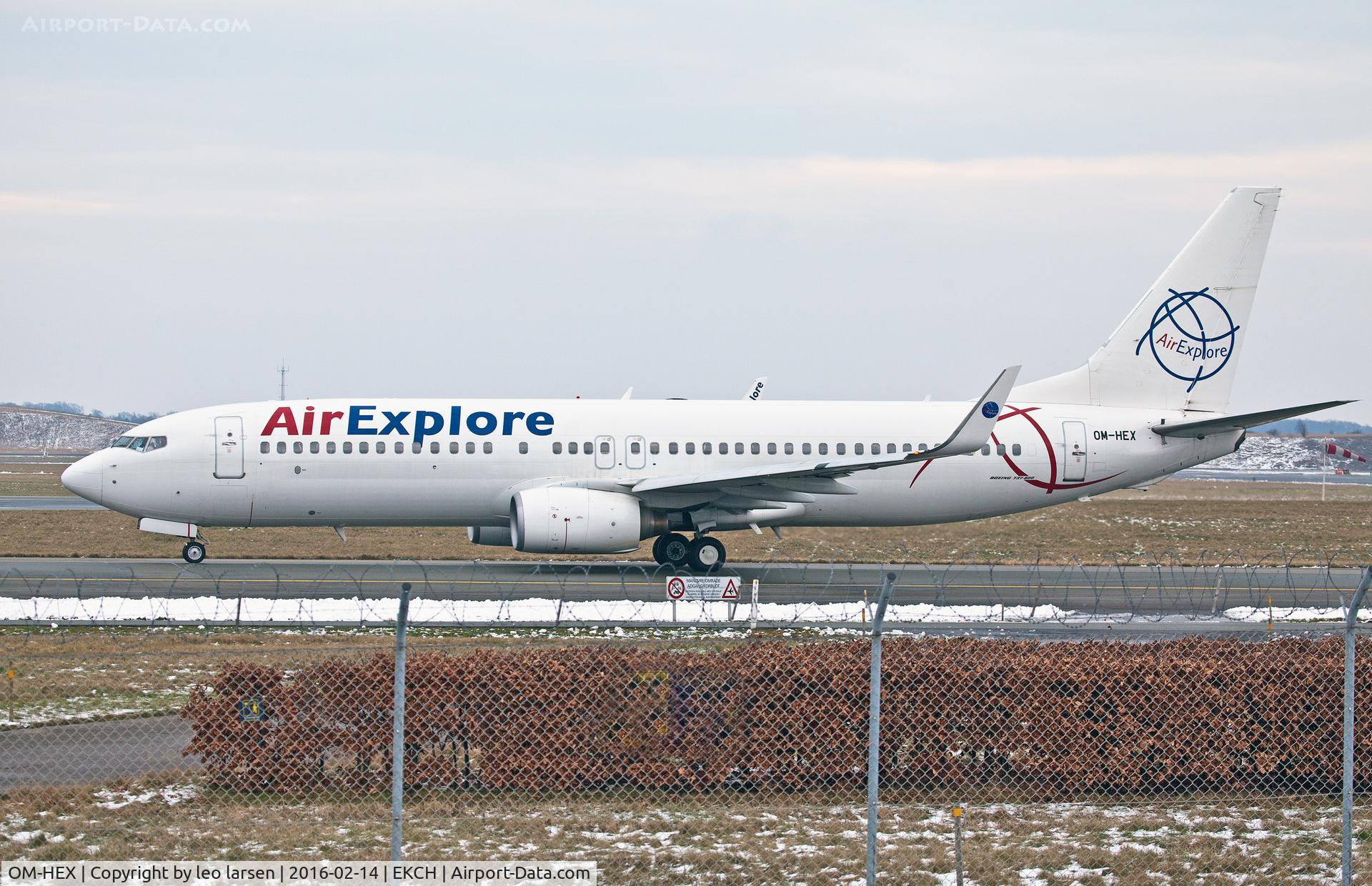 OM-HEX, 2001 Boeing 737-81Q C/N 30785, Copenhagen 14.2.16