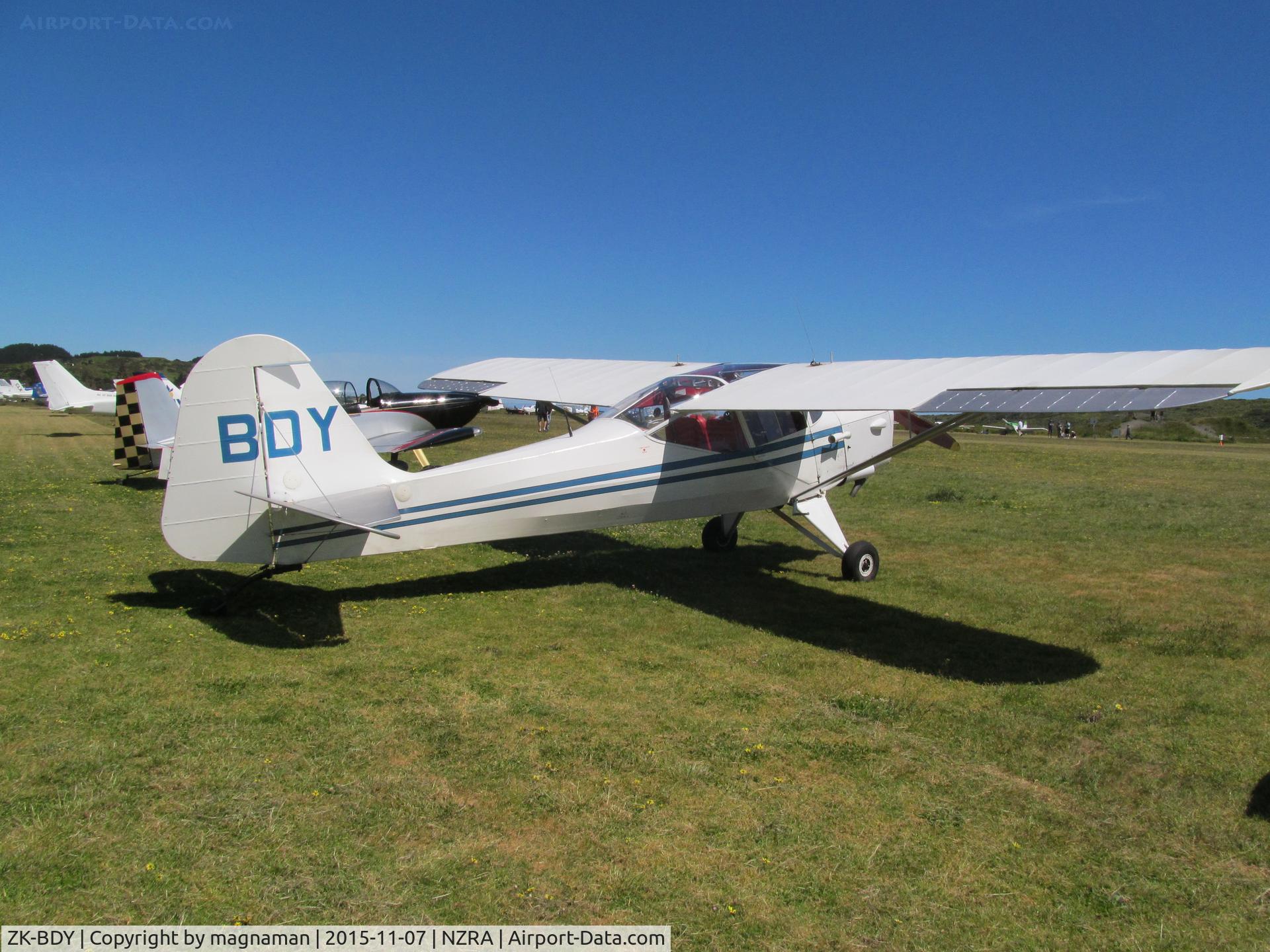 ZK-BDY, Auster J-5F Aiglet Trainer C/N 3109, fly in