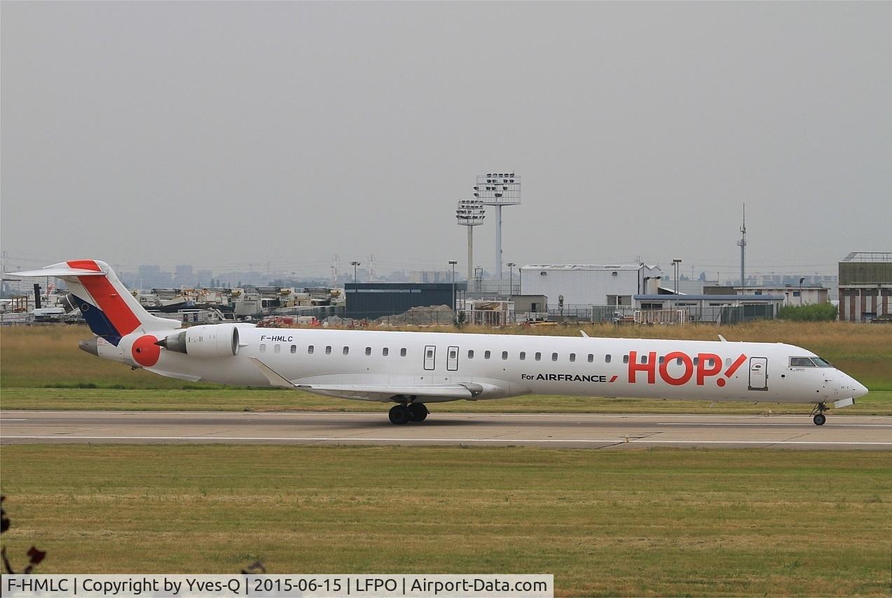 F-HMLC, 2010 Bombardier CRJ-1000EL NG (CL-600-2E25) C/N 19006, Bombardier CRJ-1000, Take off run rwy 08, Paris-Orly Airport (LFPO-ORY)
