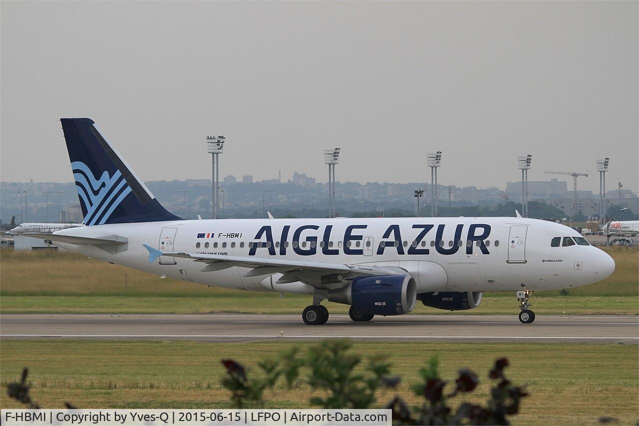 F-HBMI, 1996 Airbus A319-114 C/N 639, Airbus A319-114, Take off run rwy 08, Paris-Orly Airport (LFPO-ORY)