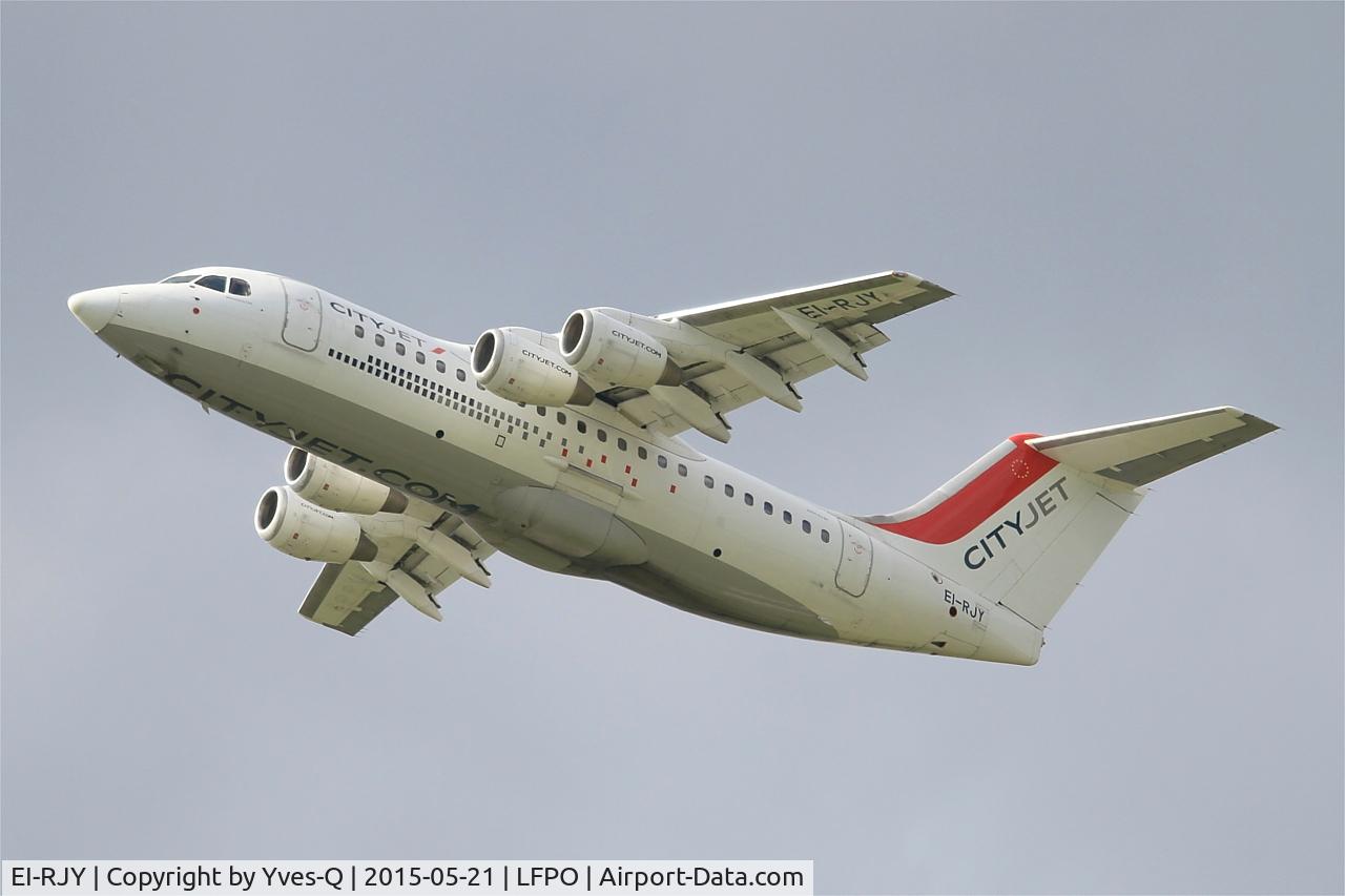 EI-RJY, 1997 British Aerospace Avro 146-RJ85 C/N E.2307, British Aerospace Avro 146-RJ85, Take off rwy 24, Paris-Orly Airport (LFPO-ORY)