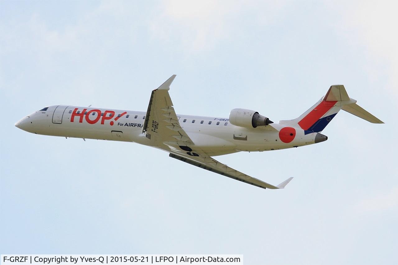 F-GRZF, 2002 Canadair CRJ-700 (CL-600-2C10) Regional Jet C/N 10036, Canadair Regional Jet CRJ-700, Take off rwy 24, Paris-Orly Airport (LFPO-ORY)