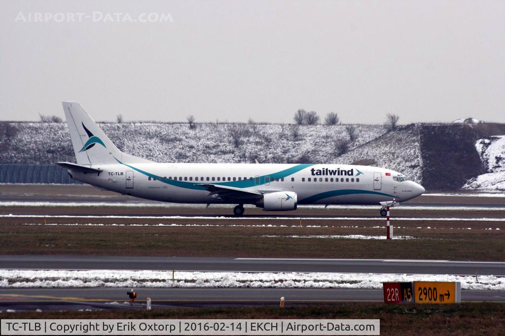 TC-TLB, 1993 Boeing 737-4Q8 C/N 25108, TC-TLB taxing for takeoff rw 04R