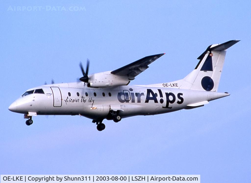 OE-LKE, 1995 Dornier 328-100 C/N 3063, Landing rwy 14