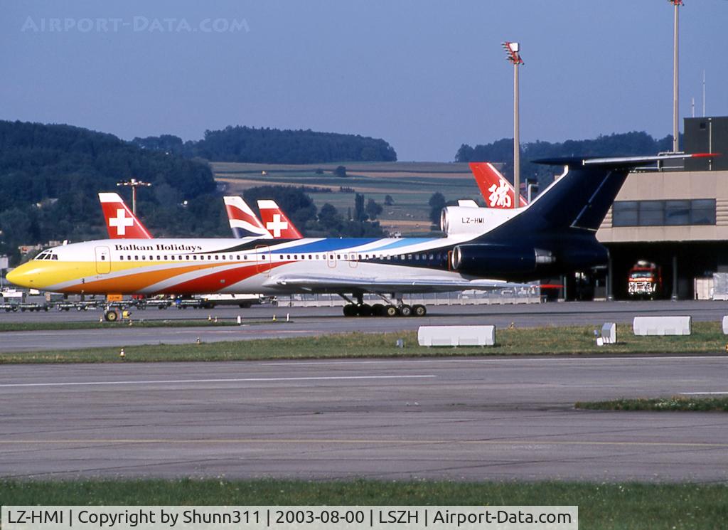 LZ-HMI, 1985 Tupolev Tu-154M C/N 84A706, Taxiing holding point rwy 16 for departure...