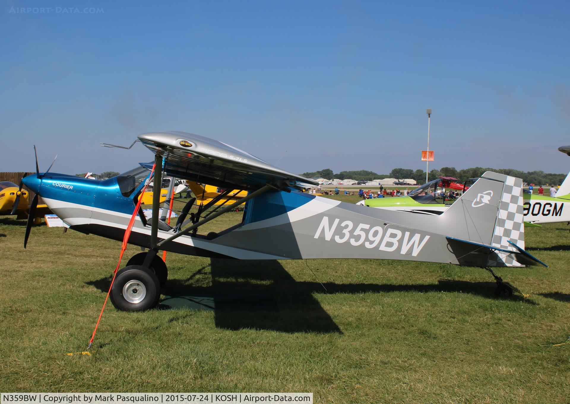 N359BW, 2015 Rans S-7LS Courier C/N 1214703, Rans S-7LS