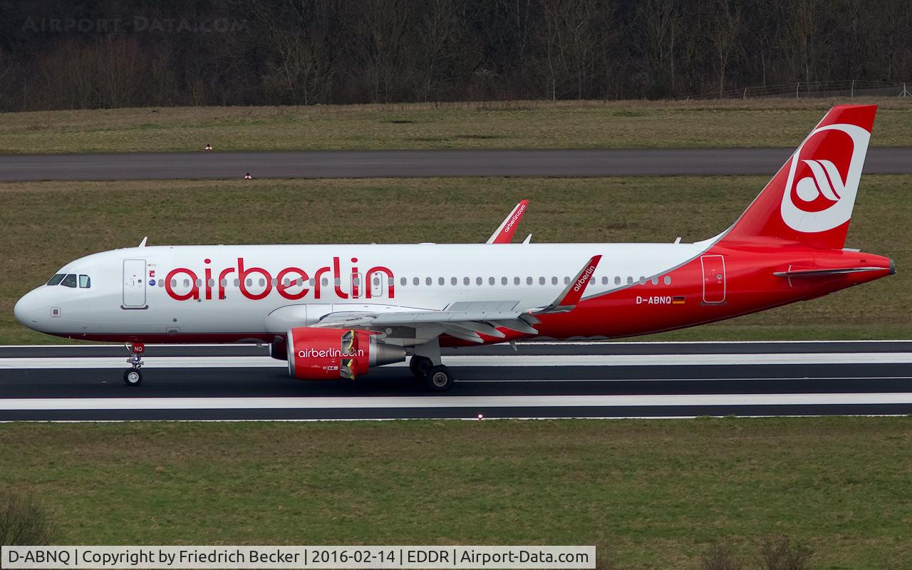 D-ABNQ, 2015 Airbus A320-214 C/N 6877, decelerating after touchdown