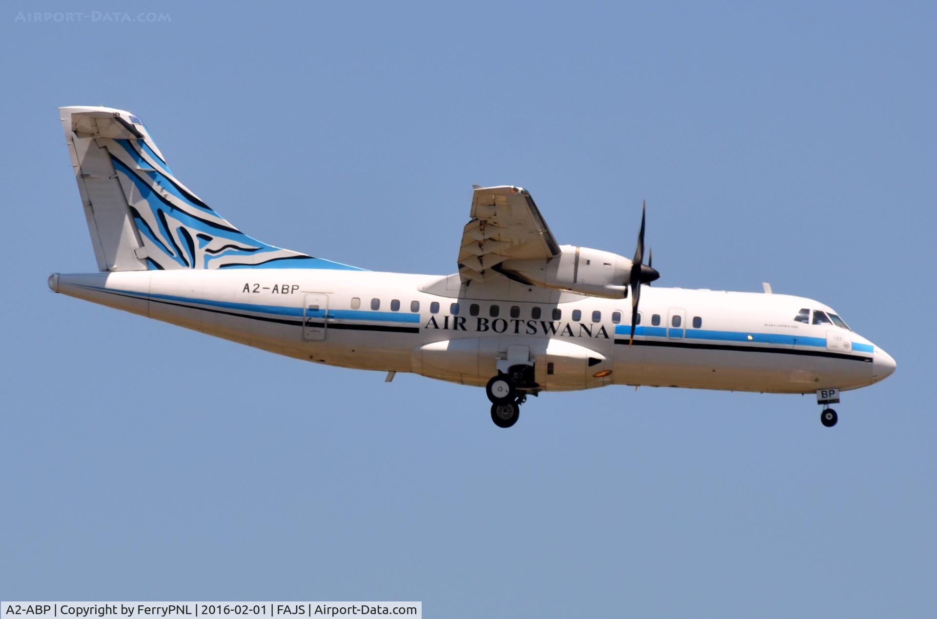 A2-ABP, 1996 ATR 42-500 C/N 512, Air Botswana ATR on short finals.