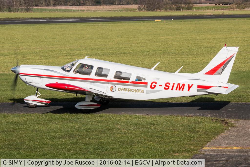 G-SIMY, 1976 Piper PA-32-300 Cherokee Six Cherokee Six C/N 32-7640082, G-SIMY at Sleap Airfield.