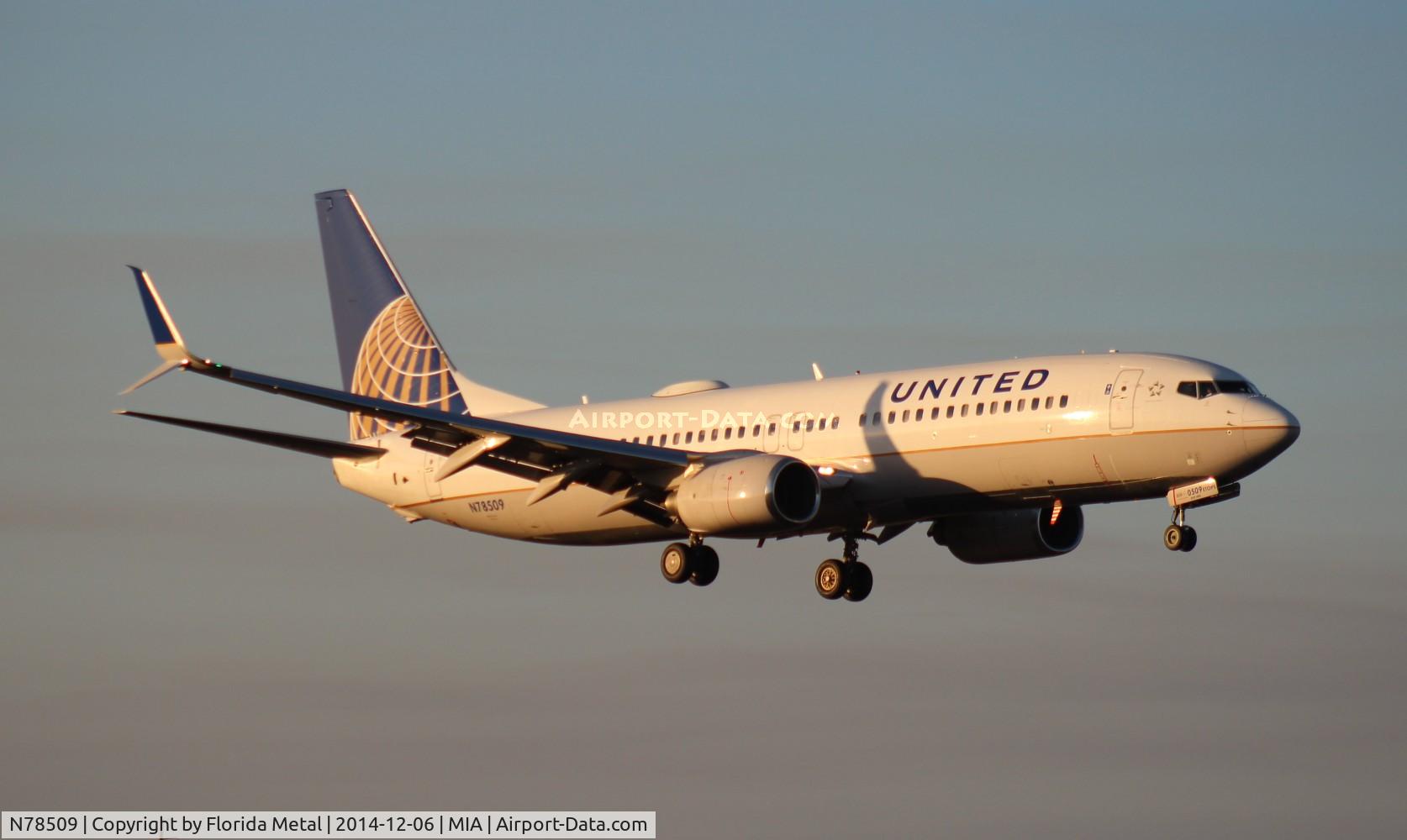 N78509, 2008 Boeing 737-824 C/N 31638, United