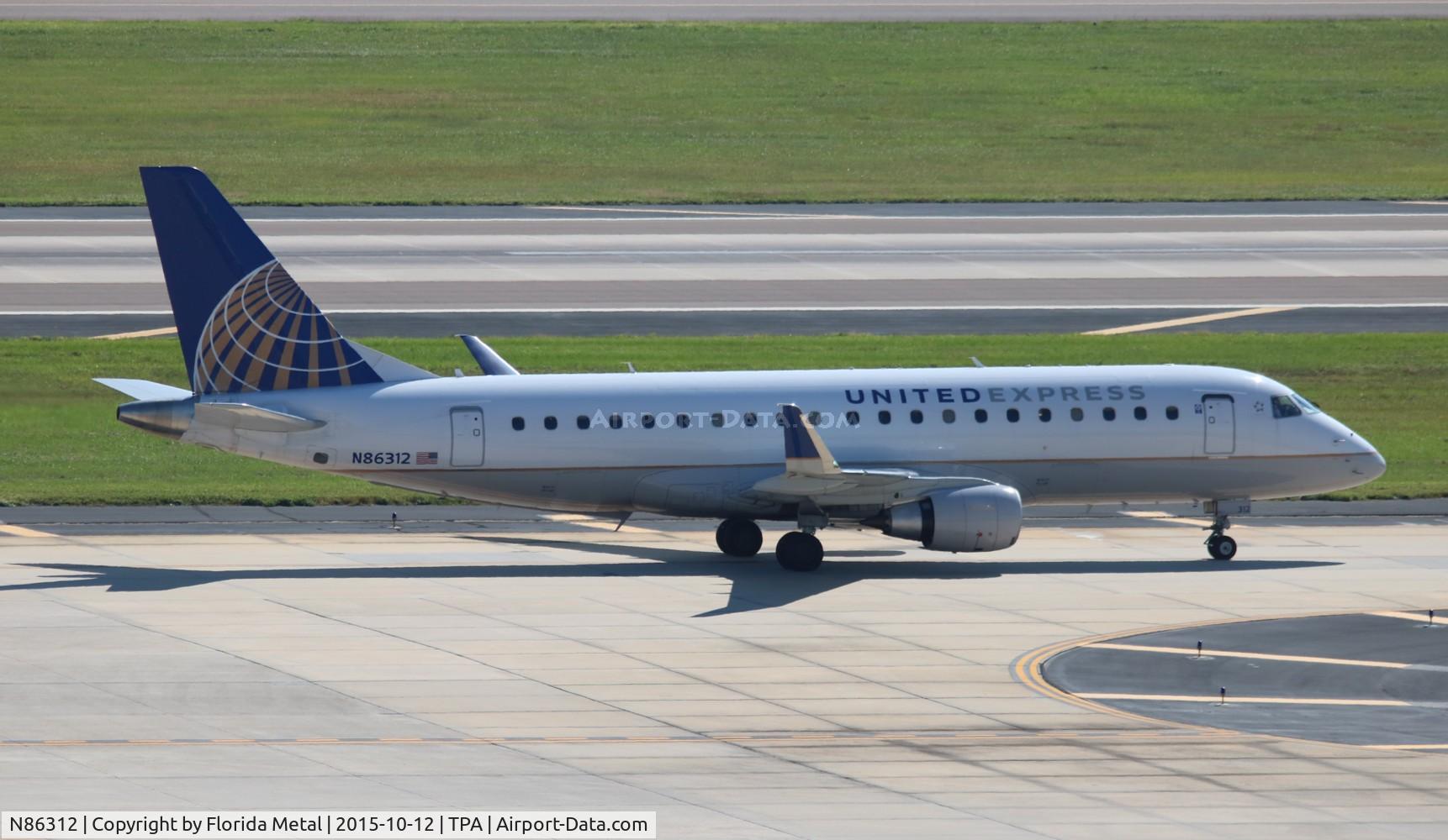 N86312, 2014 Embraer 175LR (ERJ-170-200LR) C/N 17000432, United Express