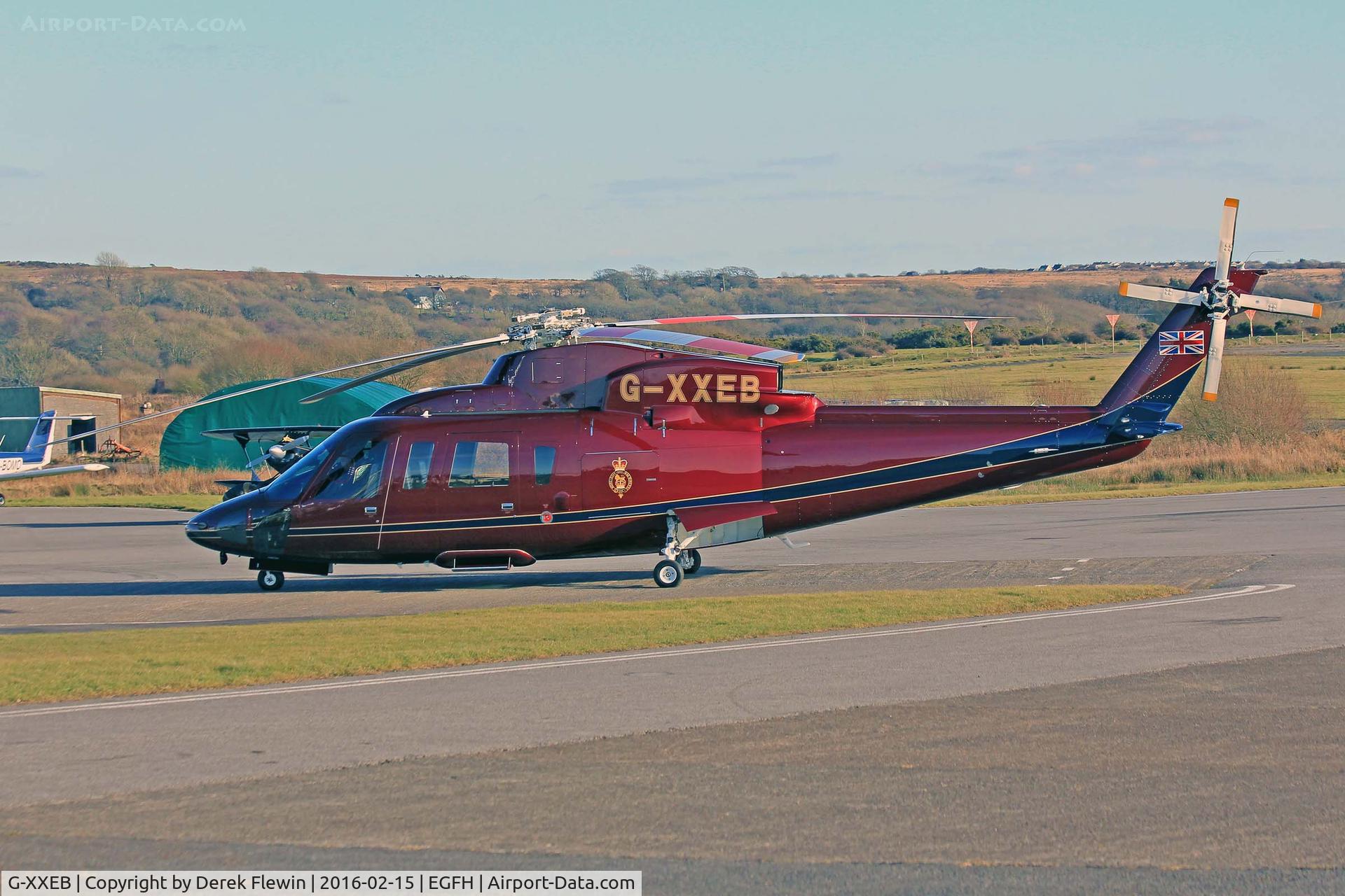 G-XXEB, 2009 Sikorsky S-76C C/N 760753, Sikorsky S-76C, The Queens Helicopter Flight RAF Odiham based, previously N753V, being preped for the arrival of Princess Ann.