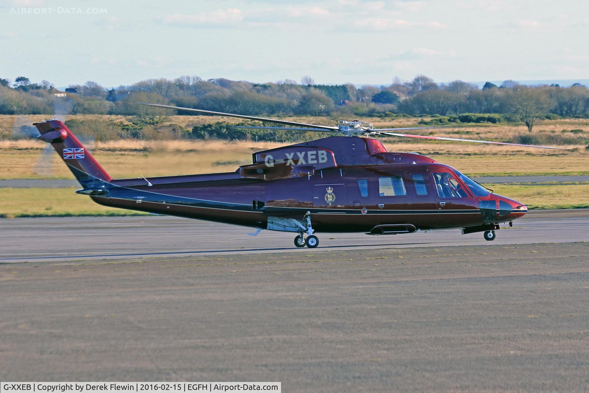 G-XXEB, 2009 Sikorsky S-76C C/N 760753, Sikorsky S-76C, The Queens Helicopter Flight RAF Odiham based, previously N753V, seen taxxing out.