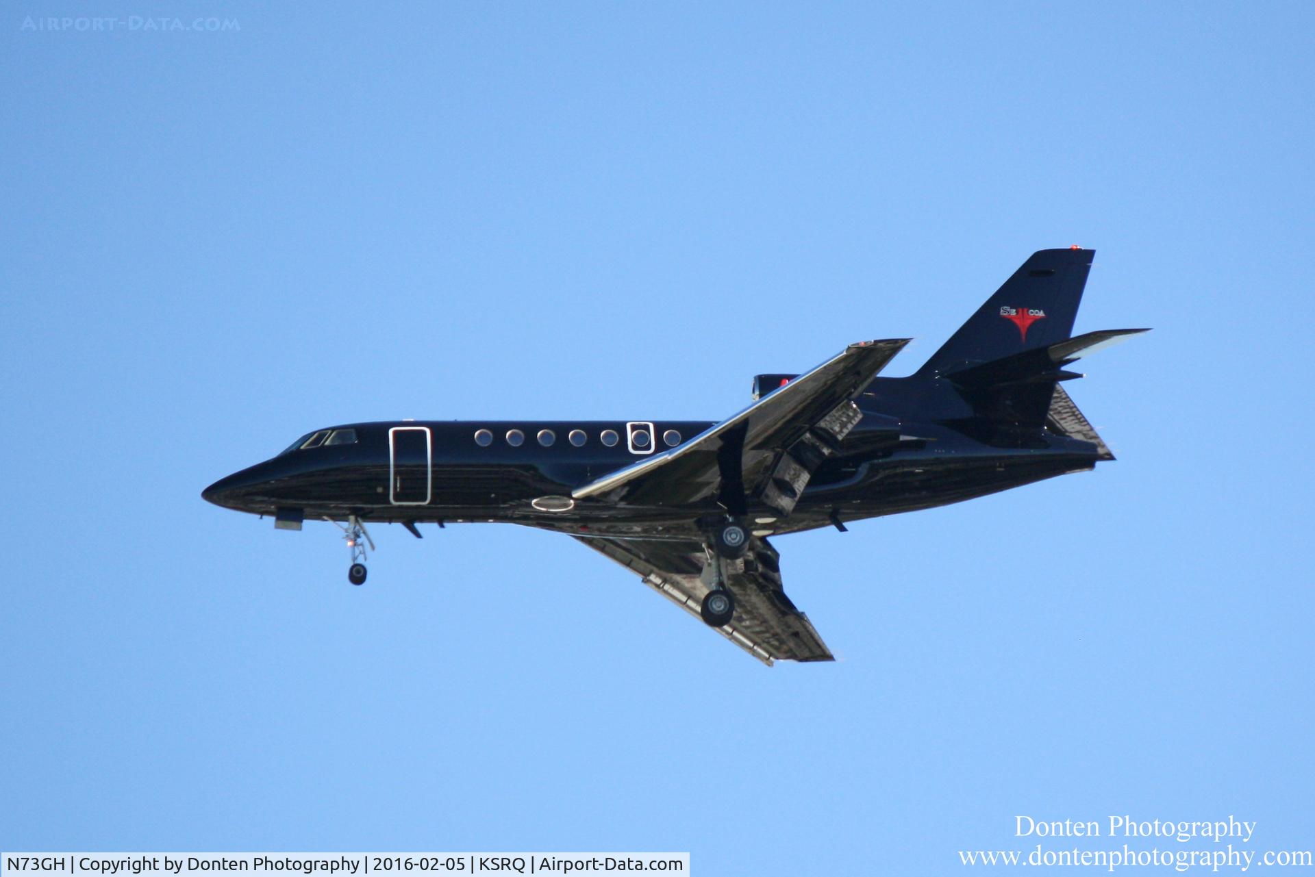 N73GH, 1997 Dassault Falcon 50 C/N 261, Dassault Falcon 50 (N73GH) arrives at Sarasota-Bradenton International Airport