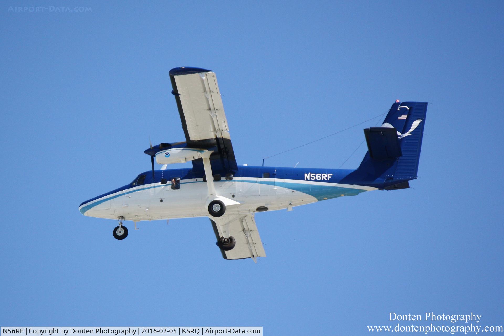 N56RF, 1982 De Havilland Canada DHC-6-300 Twin Otter C/N 788, A NOAA Twin Otter (N56RF) arrives at Sarasota-Bradenton International Airport