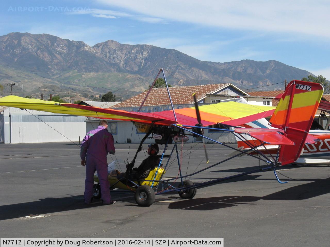N7712, Quicksilver MXL Sport C/N 4606220, 2001 QUICKSILVER MXL SPORT, Rotax 503DCDI 52 Hp pusher, 2-stroke liquid-cooled, on SZP transient ramp