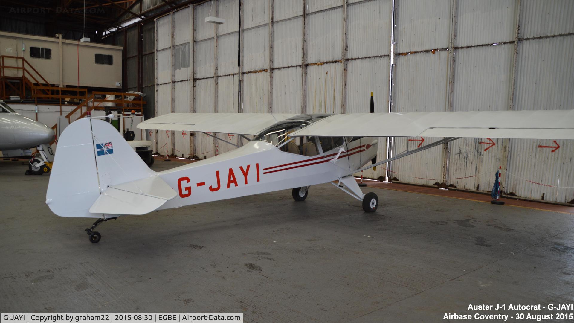 G-JAYI, 1946 Auster J-1 Autocrat C/N 2030, Airbase Coventry