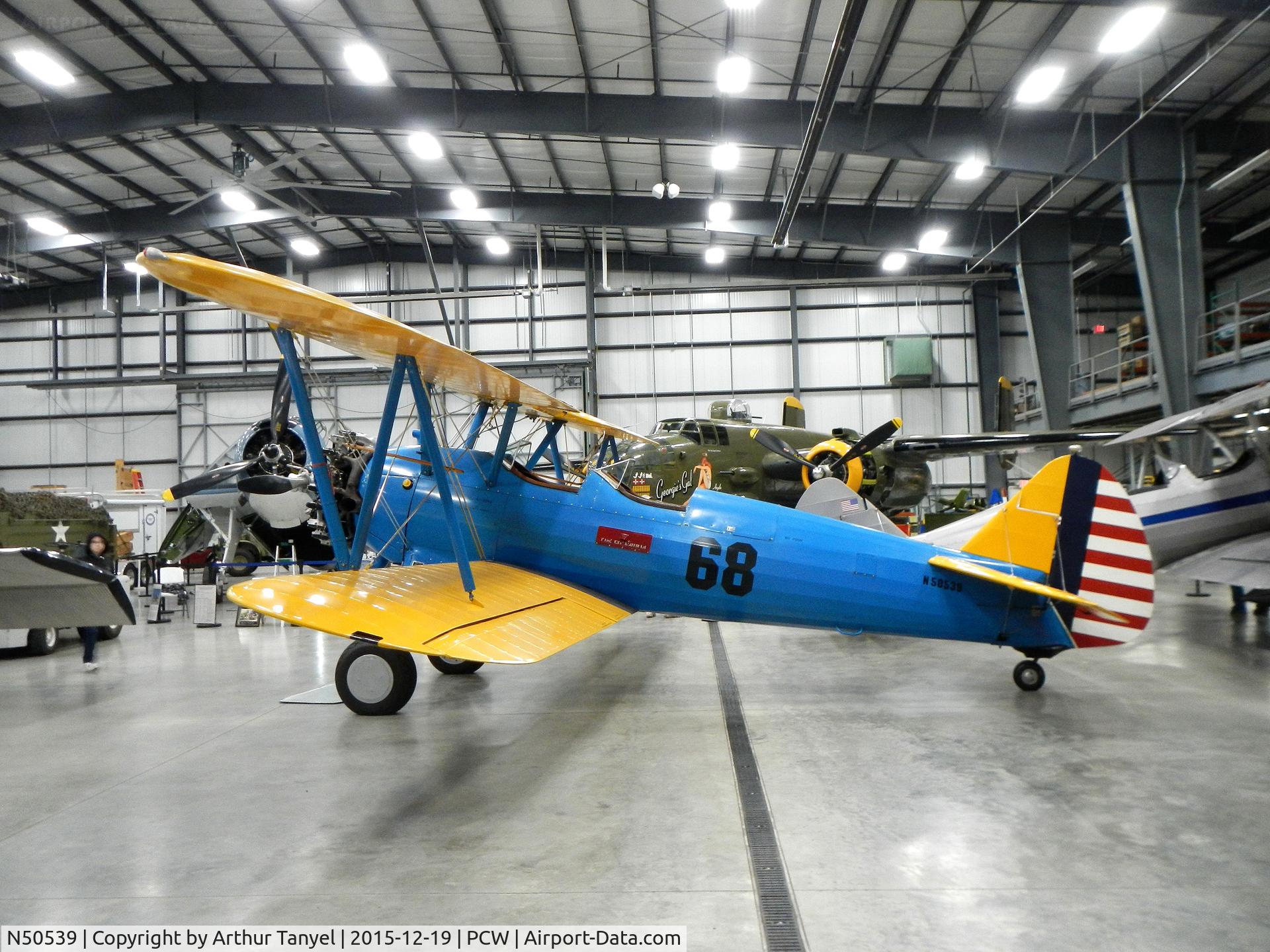 N50539, 1941 Boeing A75N1 (PT-17) C/N 75-2124, On display @ the Liberty Aviation Museum