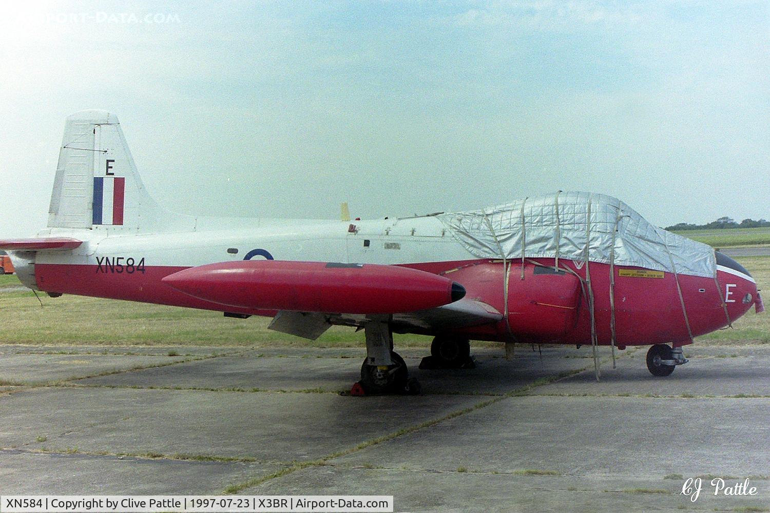 XN584, 1961 Hunting P-84 Jet Provost T.3A C/N PAC/W/11826, Pictured at Bruntingthorpe in July 1997