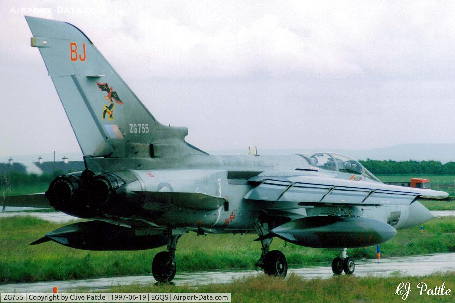 ZG755, 1991 Panavia Tornado F.3 C/N 877/AS133/3429, Coded BJ of RAF 29 Sqn at RAF Lossiemouth EGQS