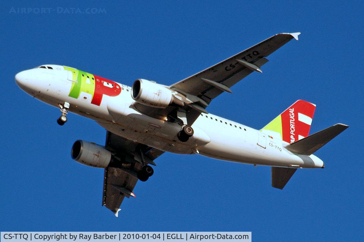 CS-TTQ, 1996 Airbus A319-111 C/N 629, Airbus A319-113 [0629] (TAP Portugal) Home~G 04/01/2010. On approach 27R.