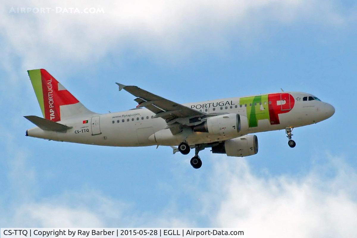CS-TTQ, 1996 Airbus A319-111 C/N 629, Airbus A319-113 [0629] (TAP Portugal) Home~G 28/05/2015. On approach 27L.